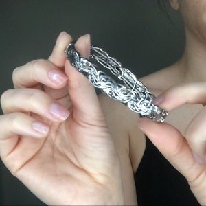 Lia Sophia silver stretch bracelet